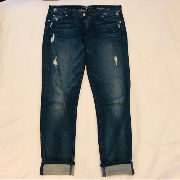 7 For All Mankind Josefina Skinny Boyfriend Jeans - Picture 3 of 6